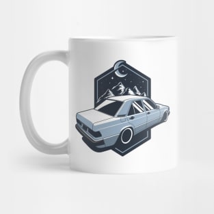 Blue 190E Night Scene Mug